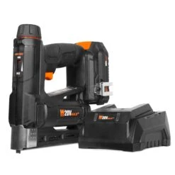 WEN 20539 20V Max Cordless 2-in-1 18-Gauge Brad Nailer And T50 Crown Stapler With 2.0Ah Battery And Charger(Wen 20539 20v Max Cordless 2 In 1 18 Gauge Brad Nailer And T50 Crown Stapler With 2 0ah Battery And Charger)