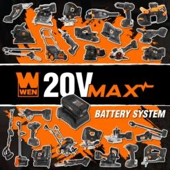 WEN 20VK3DDL 20V Max Cordless Drill, Brushless Compact Impact Driver, And LED Work Light / Flashlight Combo Kit With 2Ah Battery And Charger(Wen 20vk3ddl 20v Max Cordless Drill Brushless Compact Impact Driver And Led Work Light Flashlight Combo Kit With 2ah Battery And Charger) -Wen Products Store 20VK3DDL.pt06