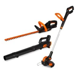 WEN 20VK3HTB 20V Max Cordless Hedge Trimmer, String Trimmer And Leaf Blower Combo Kit With 4Ah Battery And Charger(Wen 20vk3htb 20v Max Cordless Hedge Trimmer String Trimmer And Leaf Blower Combo Kit With 4ah Battery And Charger)