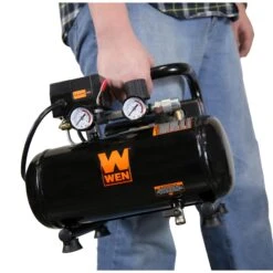 WEN 2281 1-Gallon Oil-Free Horizontal Portable Air Compressor(1 Gallon Oil Free Horizontal Portable Air Compressor) -Wen Products Store 2281.pt05