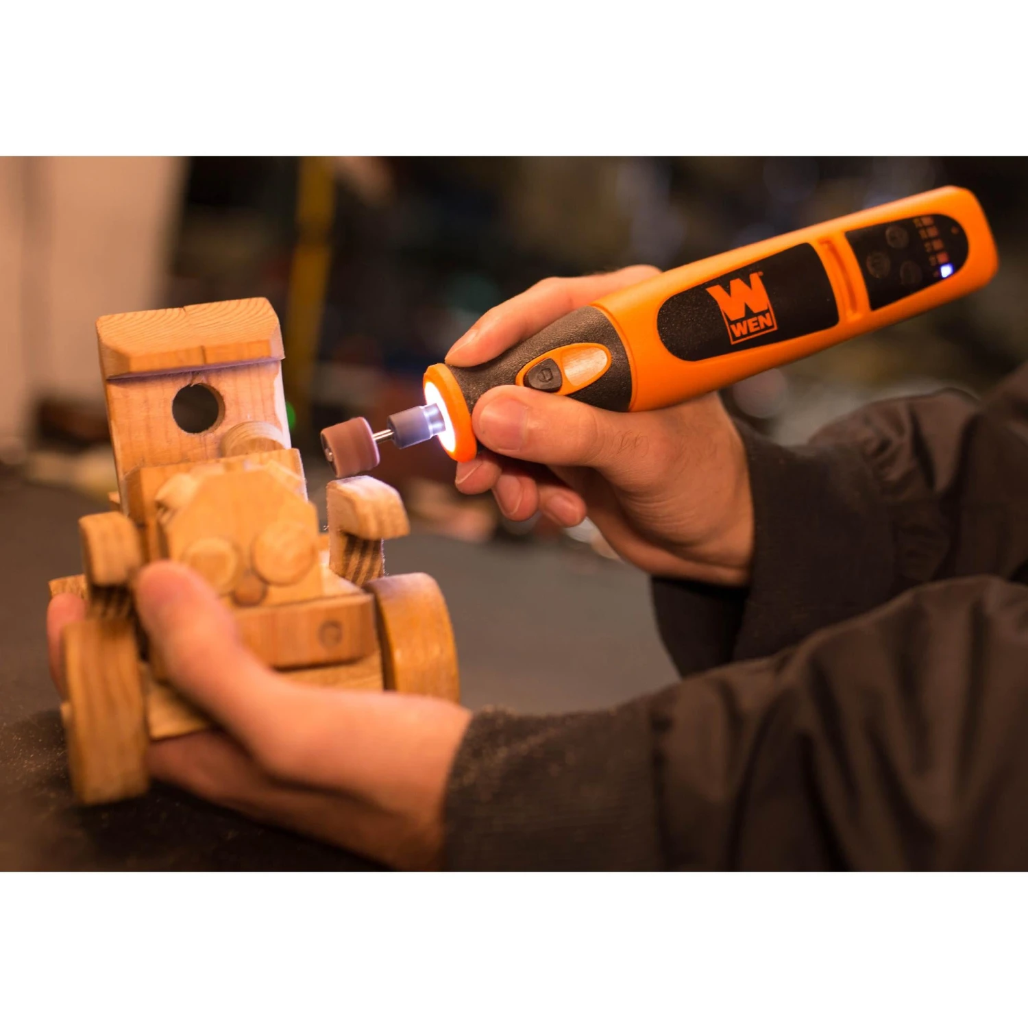 WEN 23072 Variable Speed Lithium-Ion Cordless Rotary Tool Kit With 24-Piece Accessory Set, Charger, And Carrying Case(Wen 23072 Variable Speed Lithium Ion Cordless Rotary Tool Kit With 24 Piece Accessory Set Charger And Carrying Case) 7 WEN 23072 Variable Speed Lithium-Ion Cordless Rotary Tool Kit With 24-Piece Accessory Set, Charger, And Carrying Case(Wen 23072 Variable Speed Lithium Ion Cordless Rotary Tool Kit With 24 Piece Accessory Set Charger And Carrying Case) - Image 5