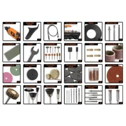 WEN 23190 1.3-Amp Variable Speed Steady-Grip Rotary Tool With 190-Piece Accessory Kit, Flex Shaft, And Carrying Case(Variable Speed Steady Grip Rotary Tool With 190 Piece Accessory Kit Flex Shaft And Carrying Case) -Wen Products Store 23190.pt03 0cf612ff a1ce 4ccd a4dc 77edf2a1b7e6