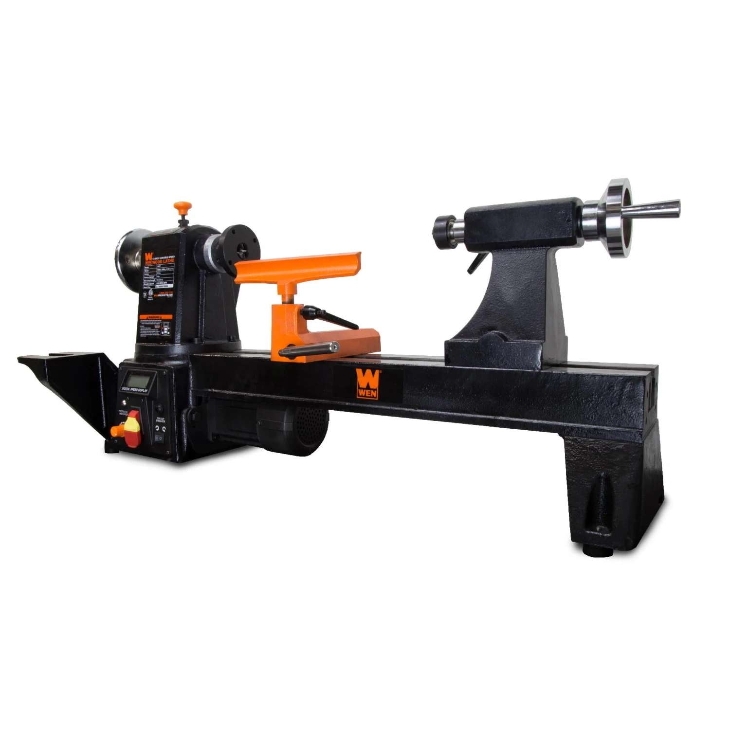 WEN 34027 12-Inch By 16-Inch Variable Speed Multi-Directional Cast Iron Wood Lathe With 16-Inch Capacity Bowl-Turning Back Plate(Wen 34027 12 Inch By 15 Three Fourths Inch Variable Speed Multi Directional Wood Lathe) 4 WEN 34027 12-Inch By 16-Inch Variable Speed Multi-Directional Cast Iron Wood Lathe With 16-Inch Capacity Bowl-Turning Back Plate(Wen 34027 12 Inch By 15 Three Fourths Inch Variable Speed Multi Directional Wood Lathe) - Image 2