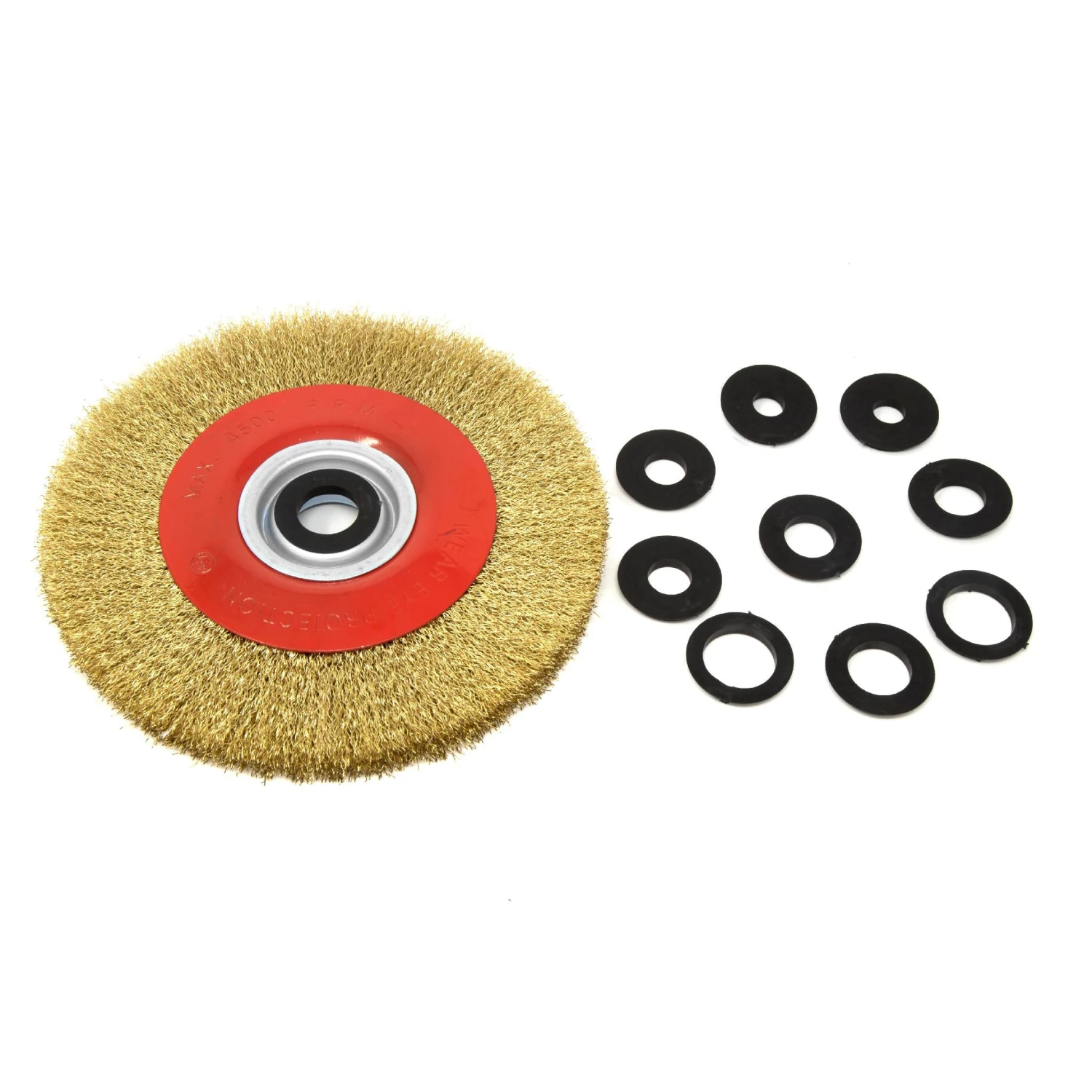 WEN WW8058 8-Inch By 3/4-Inch Crimped Steel Bench Wire Wheel With Arbor Adapters(8 Inch By Three Fourths Inch Crimped Steel Bench Wire Wheel With Arbor Adapters) 6 WEN WW8058 8-Inch By 3/4-Inch Crimped Steel Bench Wire Wheel With Arbor Adapters(8 Inch By Three Fourths Inch Crimped Steel Bench Wire Wheel With Arbor Adapters) - Image 4